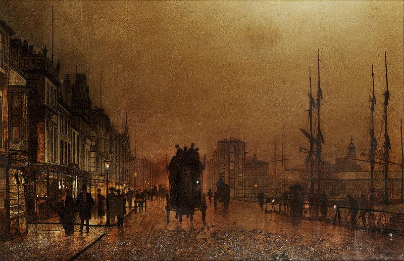 John Atkinson Grimshaw The Broomielaw China oil painting art